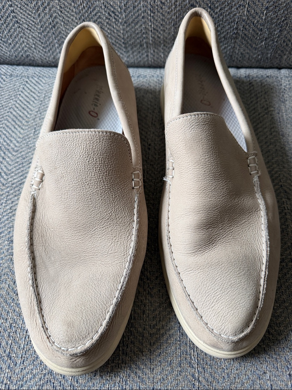 Johnnie O Malibu Men’s Tan Leather Moc Toe Loafers Size: 11.5 M